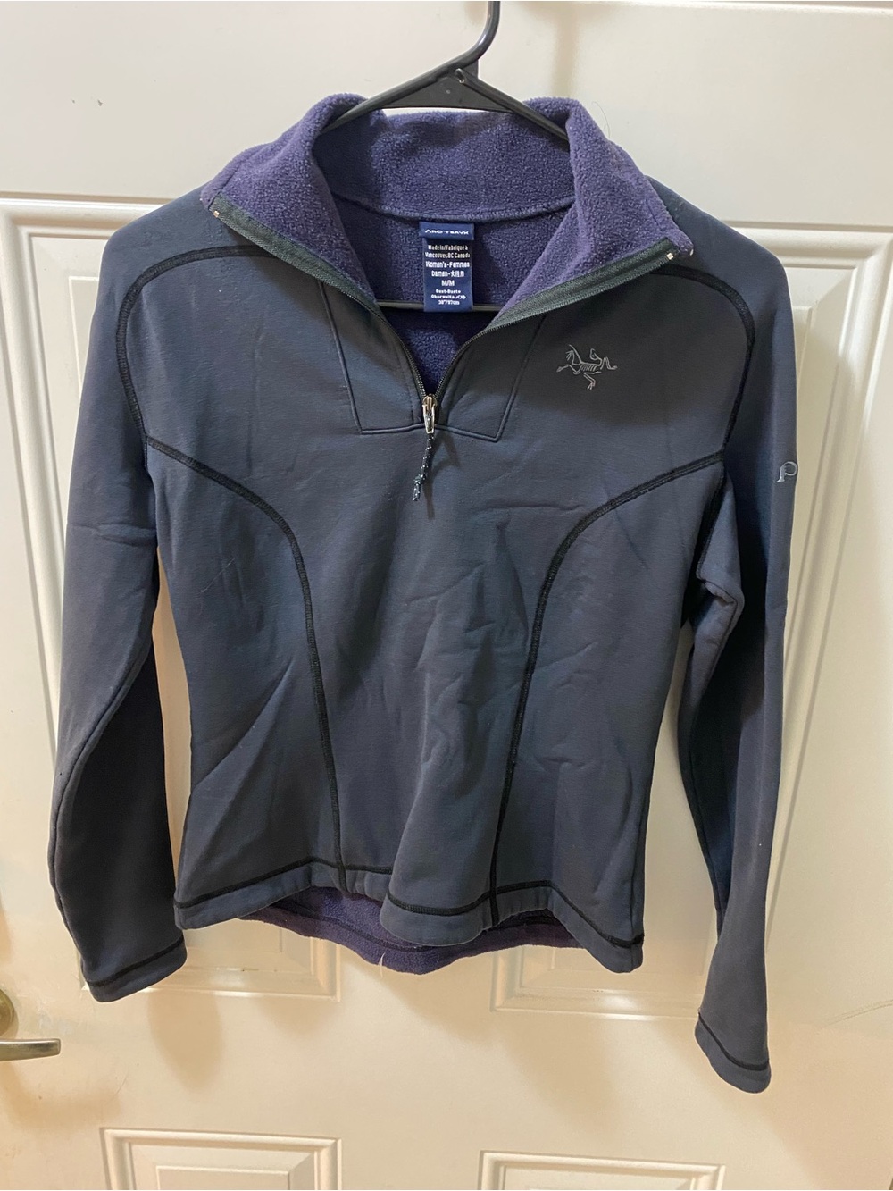 Arc’teryx Vintage Delta 1/4 Zip Polartec Fleece Pullover Made in Canada Medium